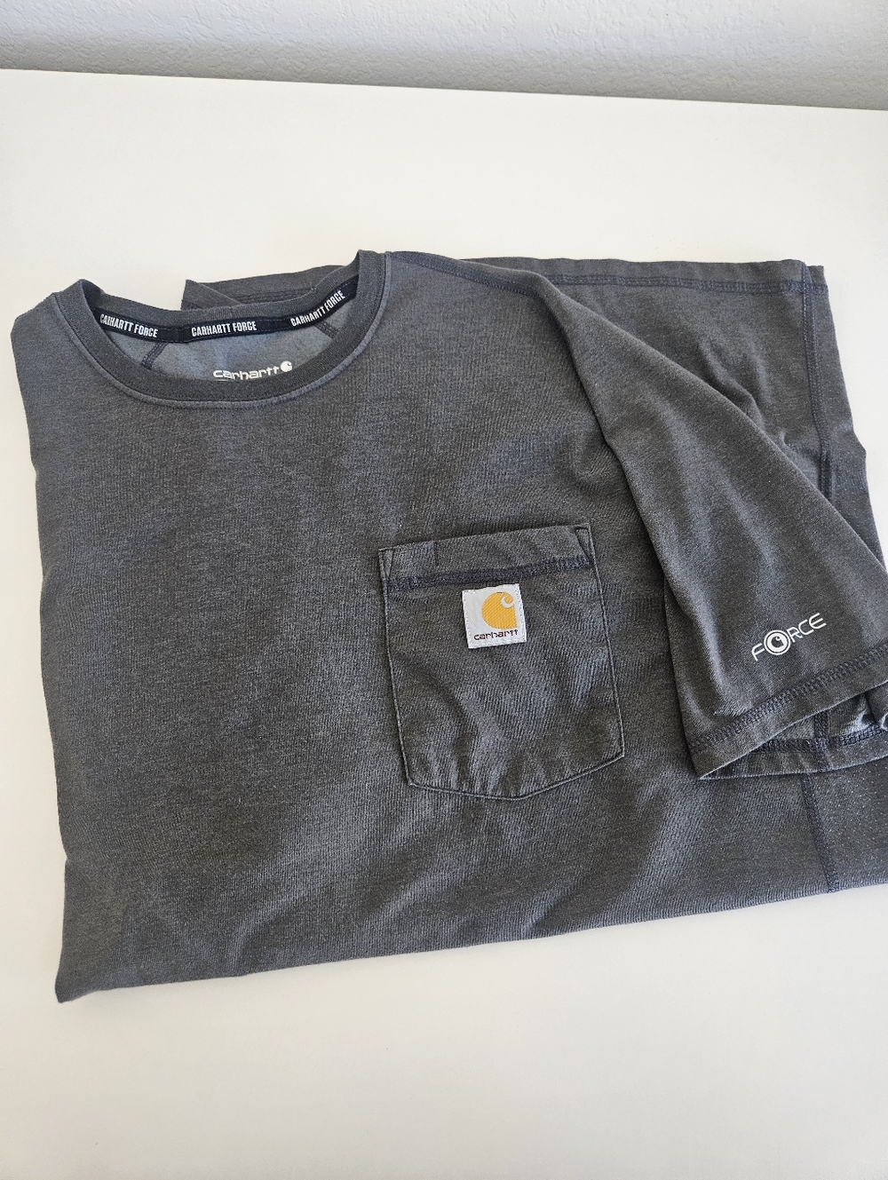 Carhartt | Force Gray Medium Weight Jersey Short Sleeve Solid T-shirt Mens XL - Picture 2 of 6